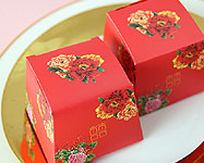 梯型喜糖盒(紅)